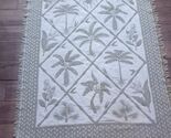 Mohawk Home Tapestry Throw Blanket Tropical Palm tree plants Goodwin Wea... - $50.00