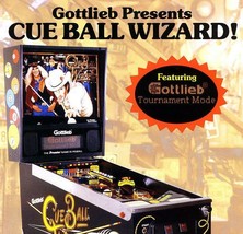 Cue Ball Wizard Pinball Flyer Original NOS Cowboy Cowgirl Pool Table Vintage - £15.48 GBP