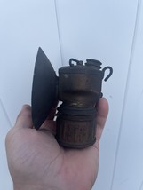 Vintage Justrite BRASS Coal Miner&#39;s Carbide Head Lamp Pat. Pending - $49.49
