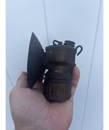 Vintage Justrite BRASS Coal Miner&#39;s Carbide Head Lamp Pat. Pending - $67.68 CAD