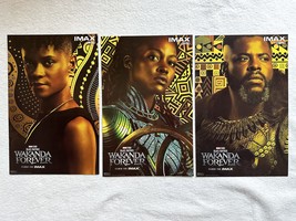 Black Panther Wakanda Forever 11&quot;x17&quot; Set Of 3 Original Promo Movie Poster Amc I - £29.49 GBP