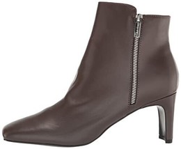 Calvin Klein Women&#39;s Coli2 Ankle Dress Boots Square Toe Brown Leather sz... - £33.69 GBP