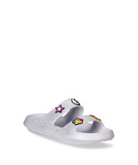 Joe Boxer Women&#39;s Double Band Emoji Slide Sandals, Size 10 - £18.80 GBP