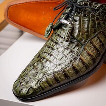 Apricena Genuine Caiman Crocodile Dress Derby's Shoes Woodgreen image 12