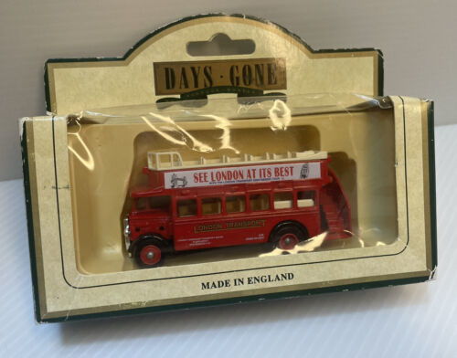 Primary image for New Lledo Days Gone 1932 AEC Regent Open Top London Sightseeing Bus Toy BB21