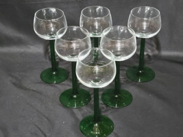 1996-2008 Cristal D&#39;Arques-Durand EMERALD 6.5&quot; Rhine Wine Stem Glass - S... - $749.15 MXN