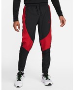 Nike Jordan Sport Dri-Fit Woven Pants Black Gym Red Bred DH9073 2XL - £34.96 GBP