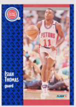 Isiah Thomas Detroit Pistons Guard 1991-92 Fleer Card # 64 Near Mint - $1.52