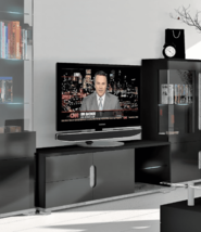 Black High Gloss And Grey TV Unit - $248.20