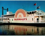 Riverboat McDonalds St Louis Missouri MO 1985 Chrome Postcard J2 - $3.91
