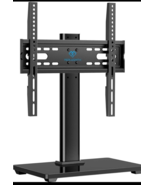 Perlesmith Adjustable Height Universal TV Stand w/ Tempered Glass Base P... - $557.94 MXN