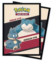 Ultra Pro Deck Protector Card Sleeves Pokemon Snorlax Munchlax 2020 65-c... - £10.79 GBP