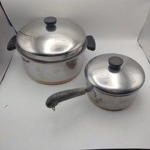 Revere Ware Cookware Copper Bottom Pots And Lids Stock Pot 2 Quart Pot V... - $40.57