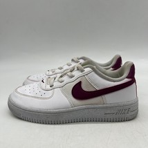 Nike Air Force 1 DH8696-100 Boys White Lace Up Low Top Sneaker Shoes 13 C - £19.70 GBP