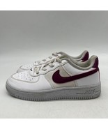 Nike Air Force 1 DH8696-100 Boys White Lace Up Low Top Sneaker Shoes 13 C - £19.71 GBP