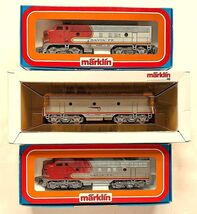 Marklin Märklin HO 3060-4060-4063 Santa Fe F7 Diesel A-B-A set - Free Sh... - $256.49