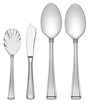 Gorham Column Frosted 4 Piece Serving Set 18/10 Stainless Flatware New - £31.38 GBP