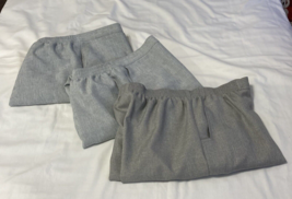 Alfred Dunner Women&#39;s Sz 14 Pants Set of 3 Gray Elastic Waist Pockets Ea... - £14.55 GBP