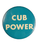 Vintage Cub Power Pin Back Button Blue 2.25 Inches Chicago Cubs - €6,63 EUR