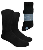 Mens Crew Socks Dri-Tek 2 Pair Pack Black Size 10-13 RUNNING MATE - NWT - $3.59