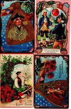 Antique Postcard Lot of 4 President George Washington Cherry Tree Embossed Bday - £18.98 GBP