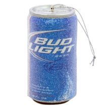 Kurt Adler Budweiser Bud Light Beer Can Christmas Ornament - $12.56
