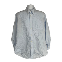 Lands&#39; End Men&#39;s Long Sleeved Button Down Dress Shirt Size XL - £36.76 GBP