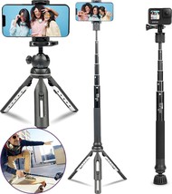 Altura Phone Tripod 55" - Functions As Gopro Tripod, Gopro, Great For Travel - £35.92 GBP