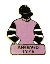 AFFIRMED - 1978 Kentucky Derby Winner Jockey Silks Pin - £15.98 GBP