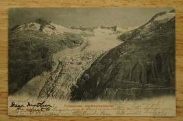 Vintage Postcard Postal History 1904 Cancel Switzerland to US UDB Alps Glacier - £10.04 GBP