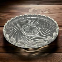 Fostoria Glass COLONY Swirl Lily Bowl Float Vintage c1940s Centerpiece 10.5&quot; - £13.77 GBP