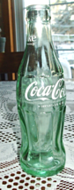 Coke Bottle-Green-Hobble Skirt-Applied Name in White-6.5 oz-8 &quot; Tall-Mid... - $6.79 CAD