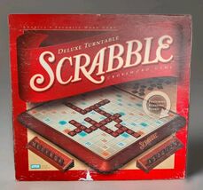 Scrabble Deluxe Turntable Board Game Complete  - $67.32