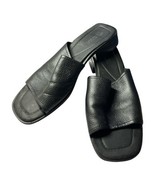 Montego Bay Club Leather Collection Black Slide Sandals Women’s Size 9.5... - $296.60 MXN