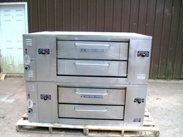 PIZZA OVEN COMMERIIAL 2 BAKERS PRIDE  DS805 NAT GAS DECK GAS DOUBLE NEW ... - $3,856.05