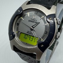 Timex Expedition Quartz Watch Men Silver Black Analog Digital Chrono New... - $45.59