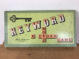 Vintage 1950s Parker Brothers Bros Keyword Crossword Word Play Board Game - £31.85 GBP