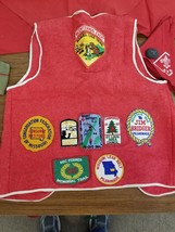 Boy Scouts Pilgrimage 1965 Lead Belt Jim Bridger Red Vest Badges Handmade - $18.95