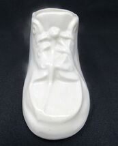 Baby Shoe Bootie Planter White Flower Vase Plant Pot Succulent Pottery N... - $3.91