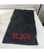 Tumi Laundry Dust Luggage Cover Bag Sack Drawstring Black 29" x17" Red TUMI Logo - $26.72