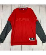 Los Angeles Clippers NBA Large Adidas Sweater Red New Men - $41.86 CAD
