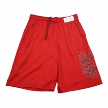 Nike Shorts Mens S Red Dri Fit Pull On Elastic Waist Active Sports Bottoms - £12.49 GBP