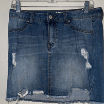 Rewash Blue Distressed Denim Mini Skirt - $14.70