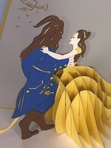 Beauty and the Beast 3D Pop Up Card Wedding Disney Love Princess Belle Child - £9.89 GBP