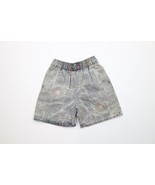 Vintage 90s Streetwear Boys Medium Distressed Rainbow Abstract Denim Sho... - €29,63 EUR