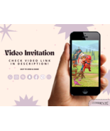 Dino Ranch Video Invitation Animated, Digital Birthday Invitation With P... - £10.35 GBP