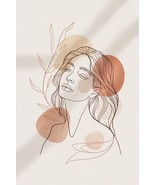 Boho &amp; Minimalist Line Art  Simple, earthy tones, abstract faces or shapes - $2.99