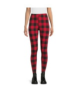 No Boundaries Juniors Holiday Print Leggings Buffalo Plaid Size L (11-13) - $20.33 CAD