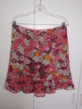 Old Navy Ladies SHEER-LINED Floral Flared SKIRT-6-NWOT-POLYESTER-VERY Light And - £14.09 GBP