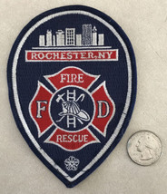 Rochester New York NY Fire Rescue Department Embroidered Sew on Patch NYFD - £39.32 GBP